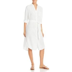 L*Space 'Barcelona' White Shirt Dress Swim Cover Up Size M